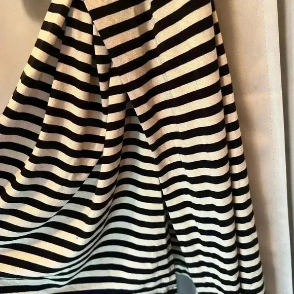 Banana Republic Black and White Belted Midi Dress Size medium - Picture 3 of 3